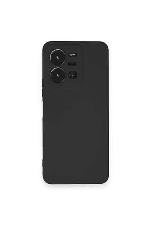Uray store Vivo Y35 Kılıf Nano içi Kadife Silikon - Siyah