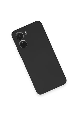 Uray store Vivo Y16 Kılıf Nano içi Kadife Silikon - Siyah