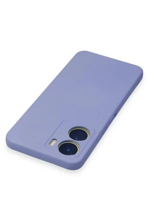 Uray store Vivo Y16 Kılıf Nano içi Kadife Silikon - Lila