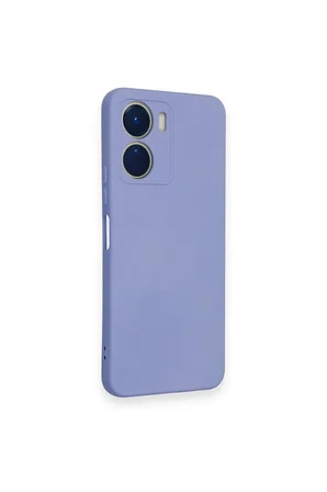 Uray store Vivo Y16 Kılıf Nano içi Kadife Silikon - Lila