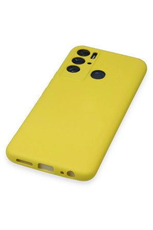 Uray store Tecno Pova Neo Kılıf Nano içi Kadife Silikon - Sarı