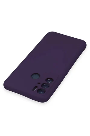 Uray store Tecno Pova Neo Kılıf Nano içi Kadife Silikon - Mor