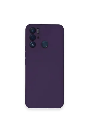 Uray store Tecno Pova Neo Kılıf Nano içi Kadife Silikon - Mor