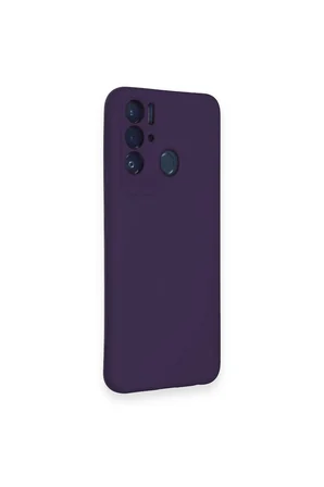 Uray store Tecno Pova Neo Kılıf Nano içi Kadife Silikon - Mor