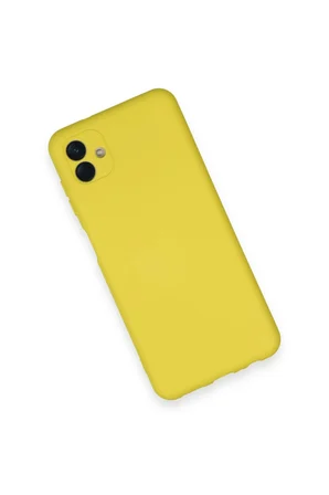 Uray store Samsung Galaxy A04 Kılıf Nano içi Kadife Silikon - Sarı