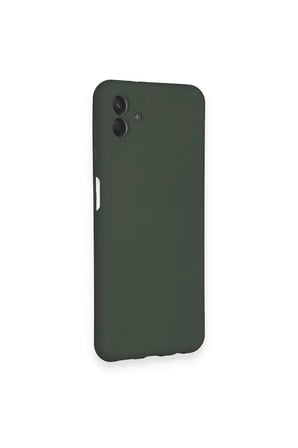 Uray store Samsung Galaxy A04 Kılıf Nano içi Kadife Silikon - Koyu Yeşil