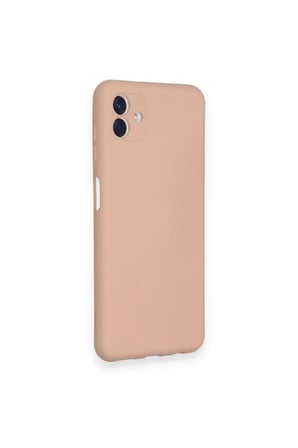Uray store Samsung Galaxy A04 Kılıf Nano içi Kadife Silikon - Pudra
