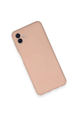 Uray store Samsung Galaxy A04 Kılıf Nano içi Kadife Silikon - Pudra