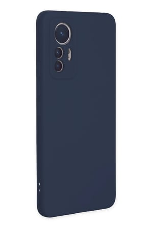 Uray store Xiaomi Mi 12 Lite Kılıf Nano içi Kadife Silikon - Lacivert