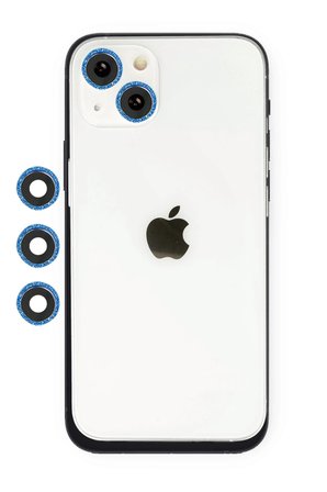 Uray store Apple iPhone 14 Shine Kamera Lens - Mavi