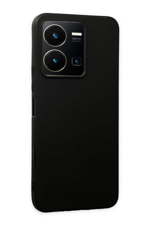 Uray store Vivo Y35 Kılıf First Silikon - Siyah