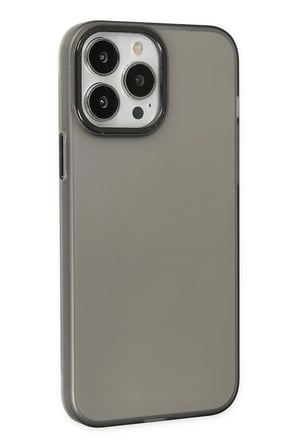 Uray store Apple iPhone 13 Pro Max Kılıf Modos Metal Kapak - Siyah
