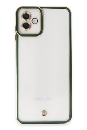 Uray store Samsung Galaxy A04 Kılıf Liva Lens Silikon - Yeşil