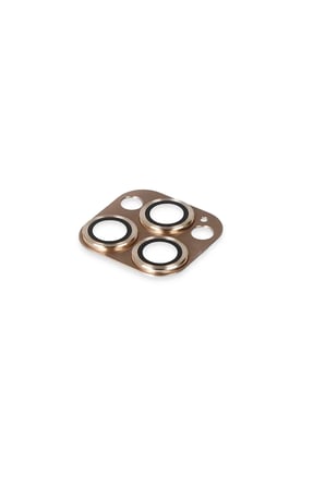 Uray store Apple iPhone 13 Pro Max Pers Alüminyum Kamera Lens - Gold