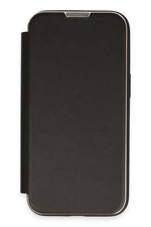 Uray store Apple iPhone 13 Pro Kılıf Dolpin Kapaklı - Siyah