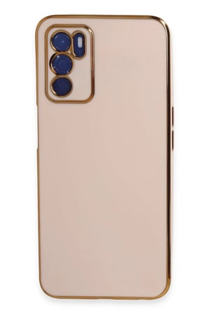 Uray store Oppo A16 Kılıf Volet Silikon - Pembe