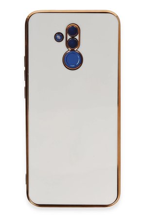 Uray store Huawei Mate 20 Lite Kılıf Volet Silikon - Beyaz