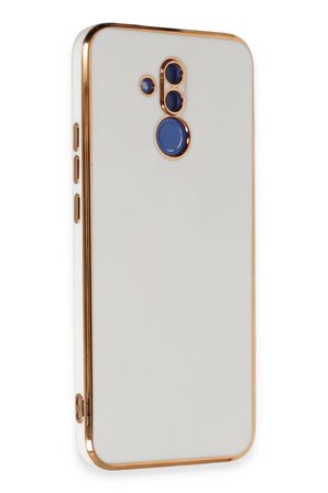 Uray store Huawei Mate 20 Lite Kılıf Volet Silikon - Beyaz