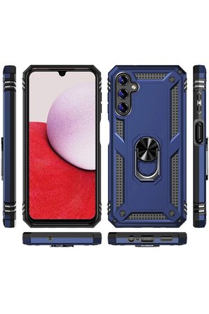 Uray store Samsung Galaxy A04S Kılıf Sofya Yüzüklü Silikon Kapak - Siyah