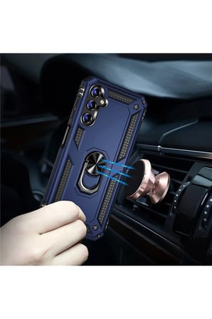 Uray store Samsung Galaxy A04S Kılıf Sofya Yüzüklü Silikon Kapak - Rose