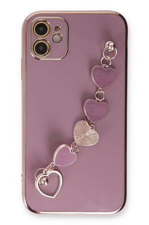 Uray store Apple iPhone 12 Kılıf Esila Silikon - Mor