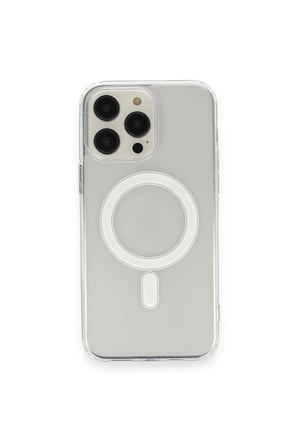 Uray store Apple iPhone 14 Pro Kılıf Matte Şeffaf Magneticsafe - Şeffaf