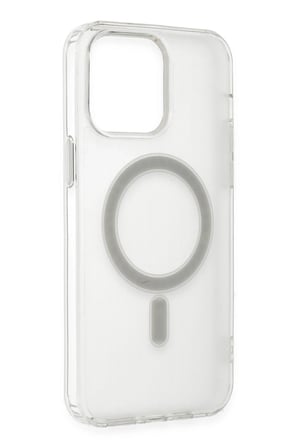 Uray store Apple iPhone 14 Pro Kılıf Matte Şeffaf Magneticsafe - Şeffaf