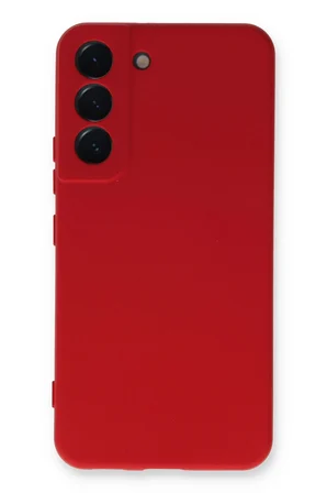 Uray store Samsung Galaxy S23 Kılıf Nano içi Kadife Silikon - Kırmızı