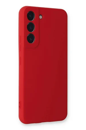Uray store Samsung Galaxy S23 Kılıf Nano içi Kadife Silikon - Kırmızı