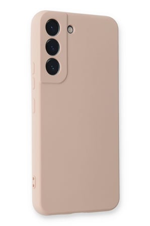 Uray store Samsung Galaxy S23 Kılıf Nano içi Kadife Silikon - Pudra