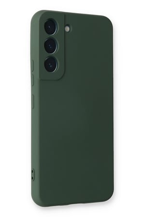 Uray store Samsung Galaxy S23 Plus Kılıf Nano içi Kadife Silikon - Koyu Yeşil