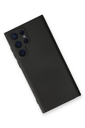 Uray store Samsung Galaxy S23 Ultra Kılıf Nano içi Kadife Silikon - Siyah