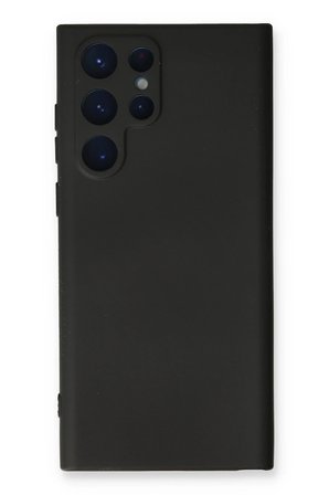Uray store Samsung Galaxy S23 Ultra Kılıf Nano içi Kadife Silikon - Siyah