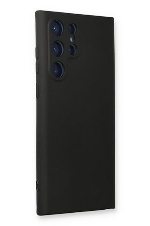 Uray store Samsung Galaxy S23 Ultra Kılıf Nano içi Kadife Silikon - Siyah