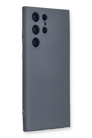 Uray store Samsung Galaxy S23 Ultra Kılıf Nano içi Kadife Silikon - Gri