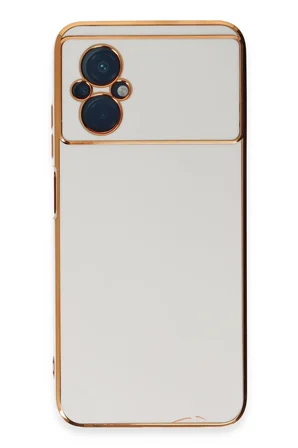 Uray store Xiaomi Poco M5 Kılıf Volet Silikon - Beyaz