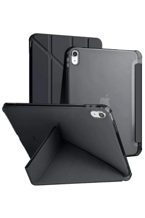Uray store Apple iPad 2022 10.9 (10.nesil) Kılıf Kalemlikli Mars Tablet Kılıfı - Siyah