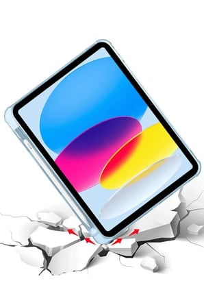 Uray store Apple iPad 2022 10.9 (10.nesil) Kılıf Kalemlikli Mars Tablet Kılıfı - Mavi