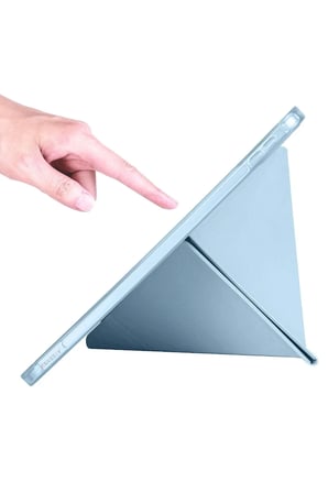 Uray store Apple iPad 2022 10.9 (10.nesil) Kılıf Kalemlikli Mars Tablet Kılıfı - Mavi