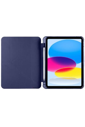 Uray store Apple iPad 2022 10.9 (10.nesil) Kılıf Kalemlikli Mars Tablet Kılıfı - Lacivert