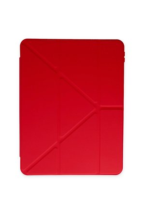 Uray store Samsung Galaxy T737 Tab S7 FE 12.4 Kılıf Kalemlikli Mars Tablet Kılıfı - Kırmızı