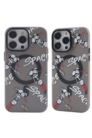 Uray store Apple iPhone 13 Pro Kılıf Apollo Magneticsafe Desenli Kapak - Apollo Siyah - 3