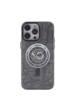 Uray store Apple iPhone 14 Pro Max Kılıf Apollo Magneticsafe Desenli Kapak - Apollo Siyah - 1