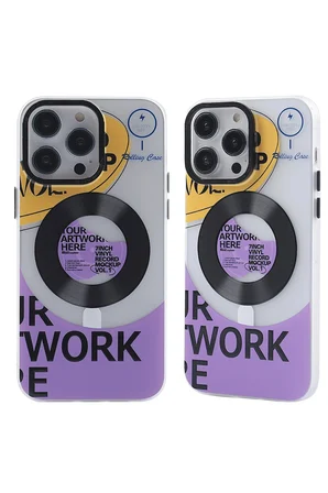 Uray store Apple iPhone 14 Pro Kılıf Apollo Magneticsafe Desenli Kapak - Apollo Şeffaf - 6