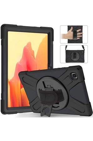 Uray store Samsung Galaxy T220 Tab A7 Lite 8.7 Kılıf Amazing Tablet Kapak - Siyah