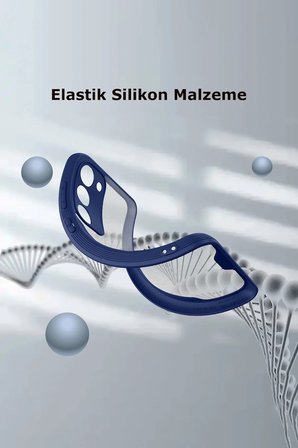 Uray store Samsung Galaxy S23 Plus Kılıf Platin Silikon - Mavi
