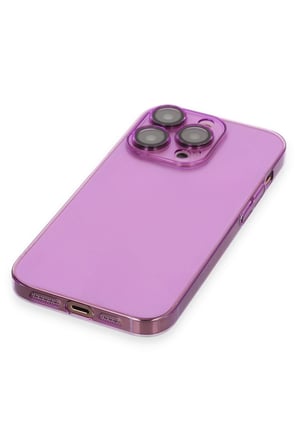 Uray store Apple iPhone 14 Pro Max Kılıf Armada Lensli Kapak - Mor