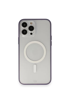Uray store Apple iPhone 14 Pro Max Kılıf Grand Magneticsafe Kapak - Mor