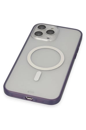 Uray store Apple iPhone 14 Pro Max Kılıf Grand Magneticsafe Kapak - Mor