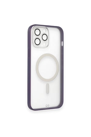 Uray store Apple iPhone 14 Pro Max Kılıf Grand Magneticsafe Kapak - Mor